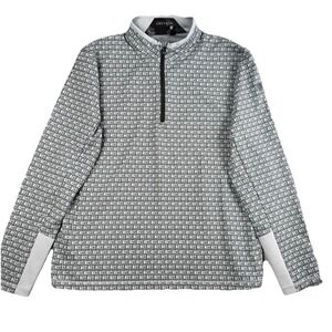 Greyson Luxury Performance Quarter Zip Men's XL Gray Pattern Golf Pullover